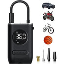 Compressor de Ar Portátil Sem Fio com Medidor de Pressão