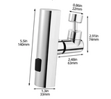 Bico de Torneira Cascata 4 Funções - Transforme Sua Pia com Pressão Ajustável e Rotação 360°