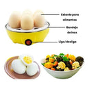 Cozedor de Ovos à Vapor Elétrico Portátil Automático 110V – Prático e Rápido