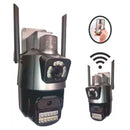 Câmera de Segurança Externa Dupla 4K 6MP com Sirene e Iluminação Integrada